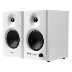 Edifier MR4 White, студийный монитор 2.0/2x21 Вт RMS, 1-дюймовый шелковый твитер и 4-дюймовый диффузор НЧ-динамика